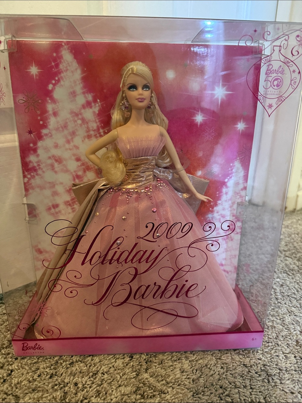 Barbie Pink and Gold Holiday Collector Doll